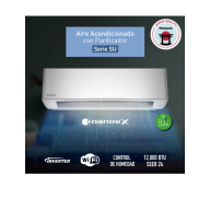 AIRE ACONDICIONADO INVERTER 3 EN 1 PANASONIC | SISTEMA PURIFICADOR NANOE-X MARK 2 | 12,000 BTU | WI-FI | SEER 24 Y AHORRO DEL 50.2% | ECO AMIGABLE | AUTO CLEAN
