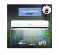 AIRE ACONDICIONADO INVERTER PANASONIC | 36,000 BTU | SEER 21 Y AHORRO DEL 41,6%  | FILTRO PARA ELIMINACIÓN DE OLORES