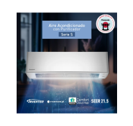 AIRE ACONDICIONADO INVERTER 2 EN 1 PANASONIC | SISTEMA PURIFICADOR NANOE-X MARK 2 | 18,000 BTU | WI-FI | SEER 21.5 Y AHORRO DEL 43% | NUEVO FILTRO ANTI BACTERIAL | AUTO CLEAN